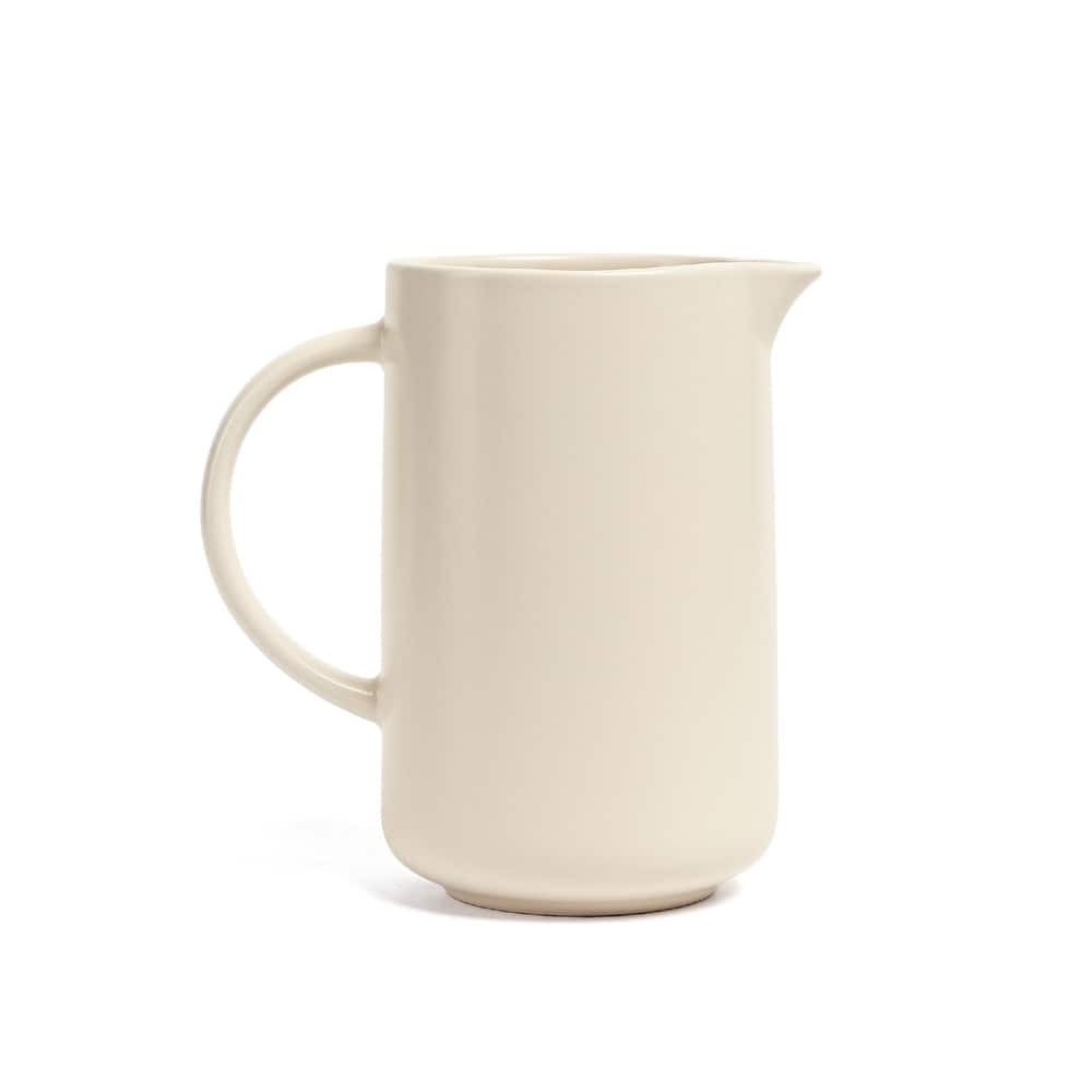 over&back Coupe Semi-Matte Stoneware 42oz Pitcher
