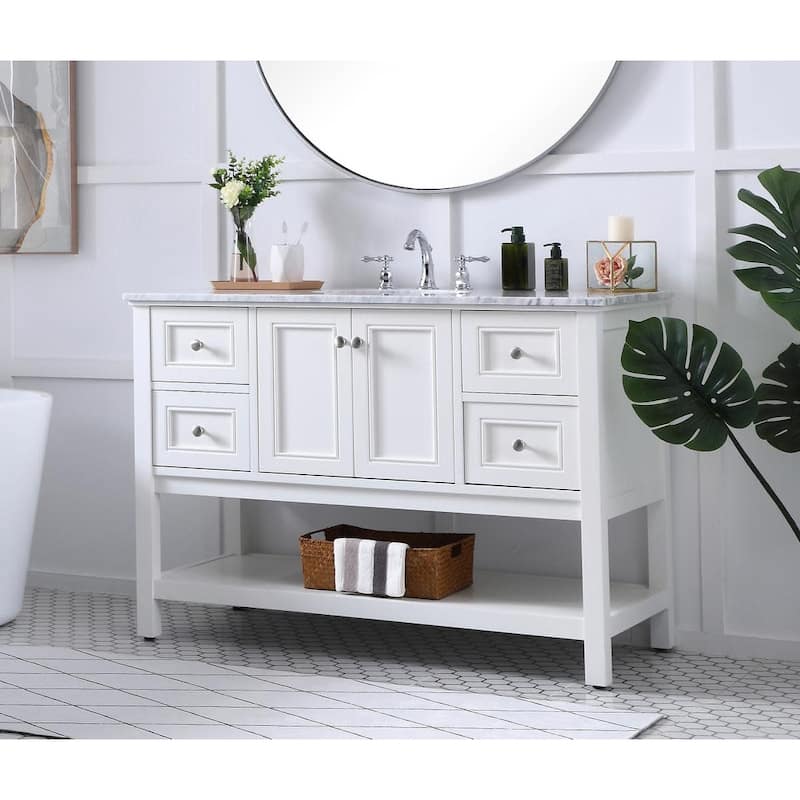 Elegant Lighting VF27048 Metropolis 48" Free Standing Single Basin