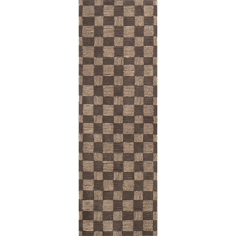Quince Checkered Wool Area Rug