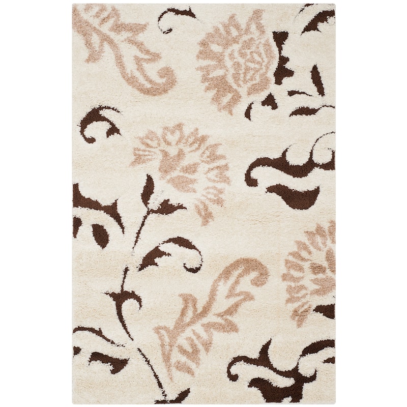 SAFAVIEH Florida Shag Katherine Floral 1.2-inch Thick Rug