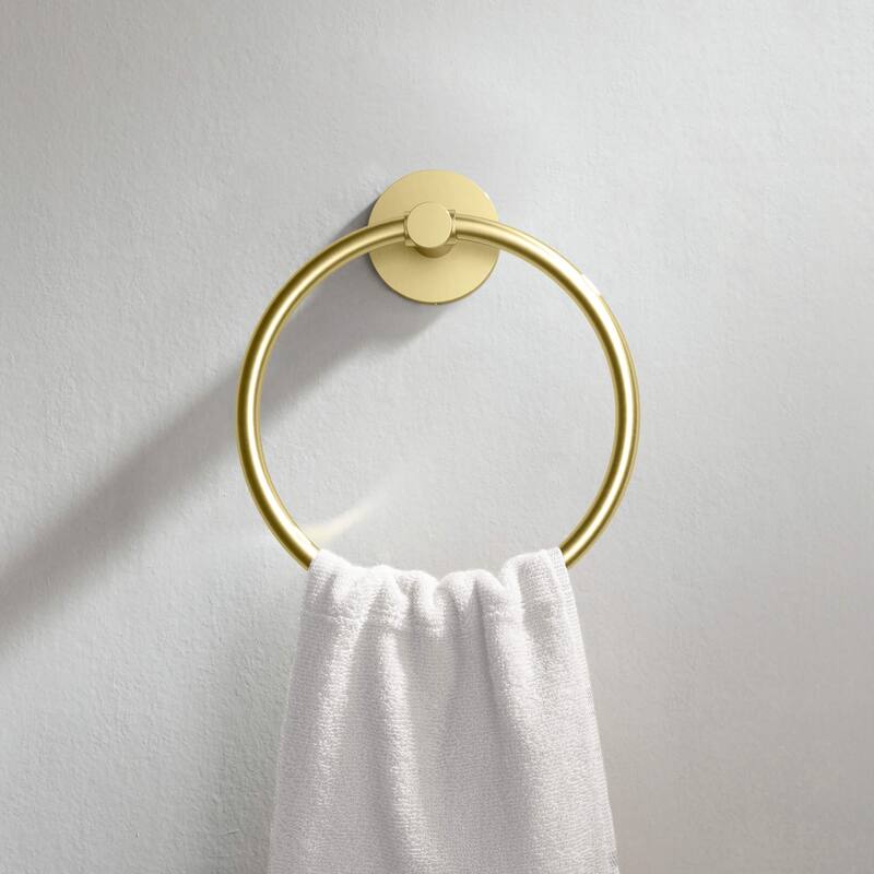 Circular 4-Piece Bathroom Hardware Set