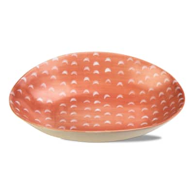 Endls Summer Blush Ceramic Serving Bowl Small 20oz Dishwasher Safe 2.1in H x 9.25in L x 6.7in W Perfect for Summer Decor