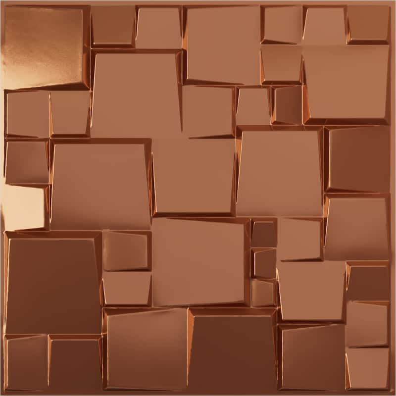 19 5/8"W x 19 5/8"H Modern Square EnduraWall Decorative 3D Wall Panel