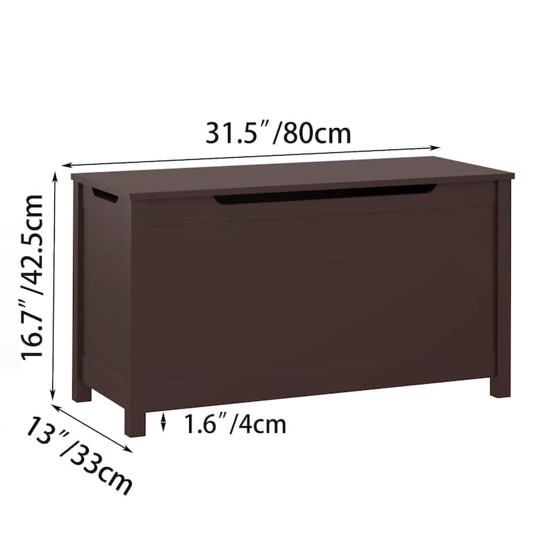 Anmytek Kids Storage Bench with Toy Organizer for Playroom and Bedroom Multifunctional Storage Ottoman