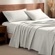preview thumbnail 40 of 99, Bare Home Cotton Flannel Sheet Set - Velvety Soft Heavyweight California King - Cream