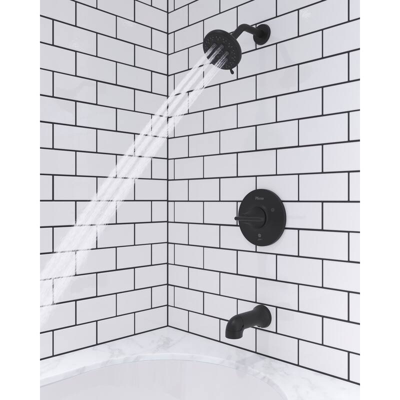 Pfister 8P8-WS2-VED Vedra Tub and Shower Trim Package with 1.8 GPM - Polished Chrome