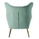 preview thumbnail 138 of 141, Eusebio Tufted Velvet Accent Chair with Wingback, Arms, and Metal Gold Legs for Living Room or Bedroom by HULALA HOME