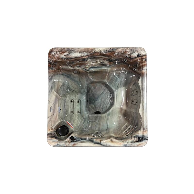 Home and Garden Spas 6 Person 29 Jet Spa- Tuscan Shell and Mocha Cabinets