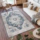 preview thumbnail 195 of 204, Gertmenian Crystal Print Washable Digital Printed Flat Pile Polyester Slip Resistant Area Rug Collection