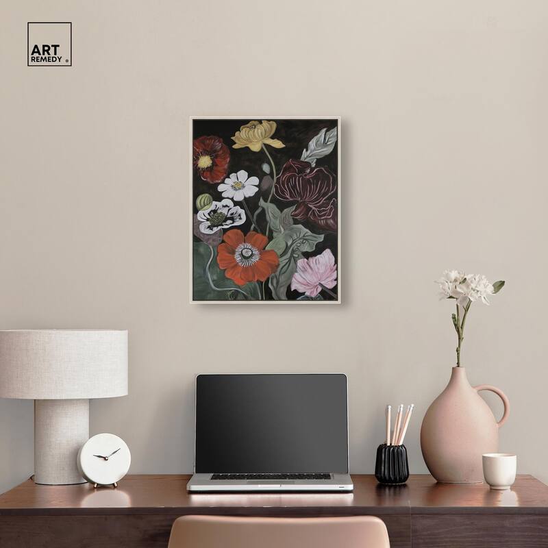 Ruby Revelry Canvas by Art Remedy