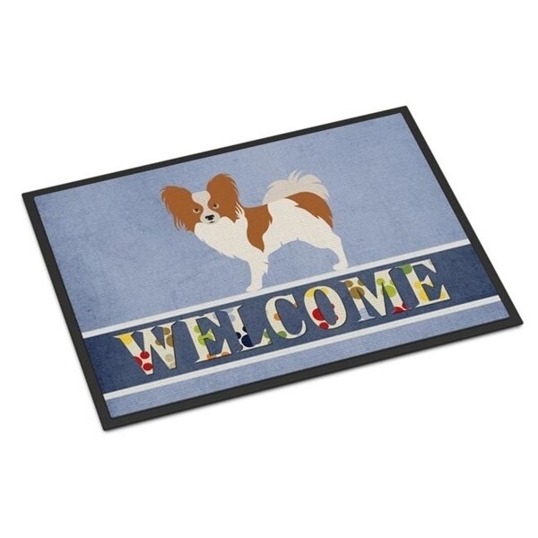 Carolines Treasures BB8310JMAT Papillon Welcome Indoor or Outdoor Mat - 24 x 36 in.