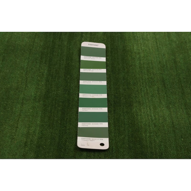 Kashkuli Gabbeh Green Rug 6'7" x 6'7" - 6'7 x 6'7