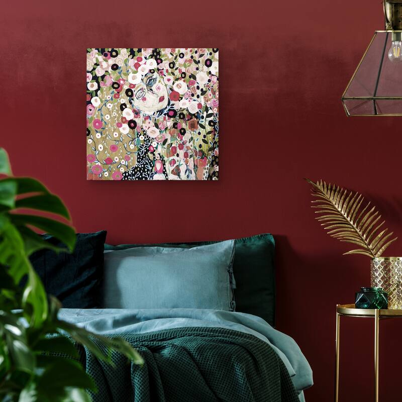 She Shines in Darkness REV by Carrie Schmitt Canvas Art Print