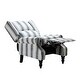 preview thumbnail 99 of 100, Olympus Upholstered Classic Manual Wingback Recliner with Spindle Legs by HULALA HOME