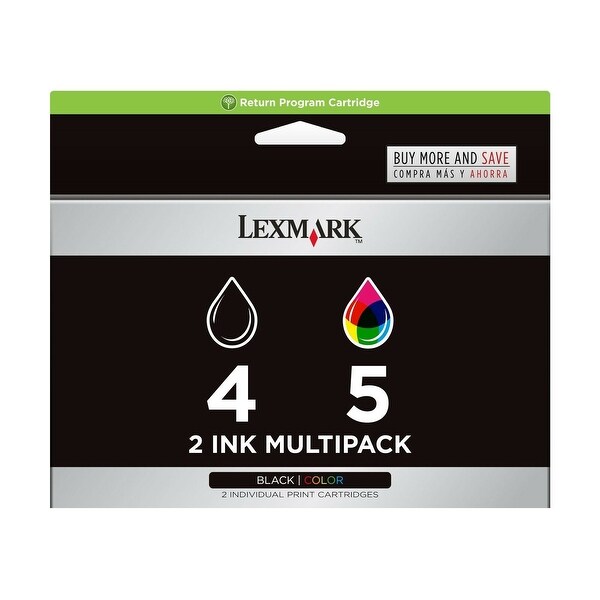 Lexmark 4 / 5 Black & Color Ink Cartridges Inkjet 18C2255 - Multi-Color. Opens flyout.