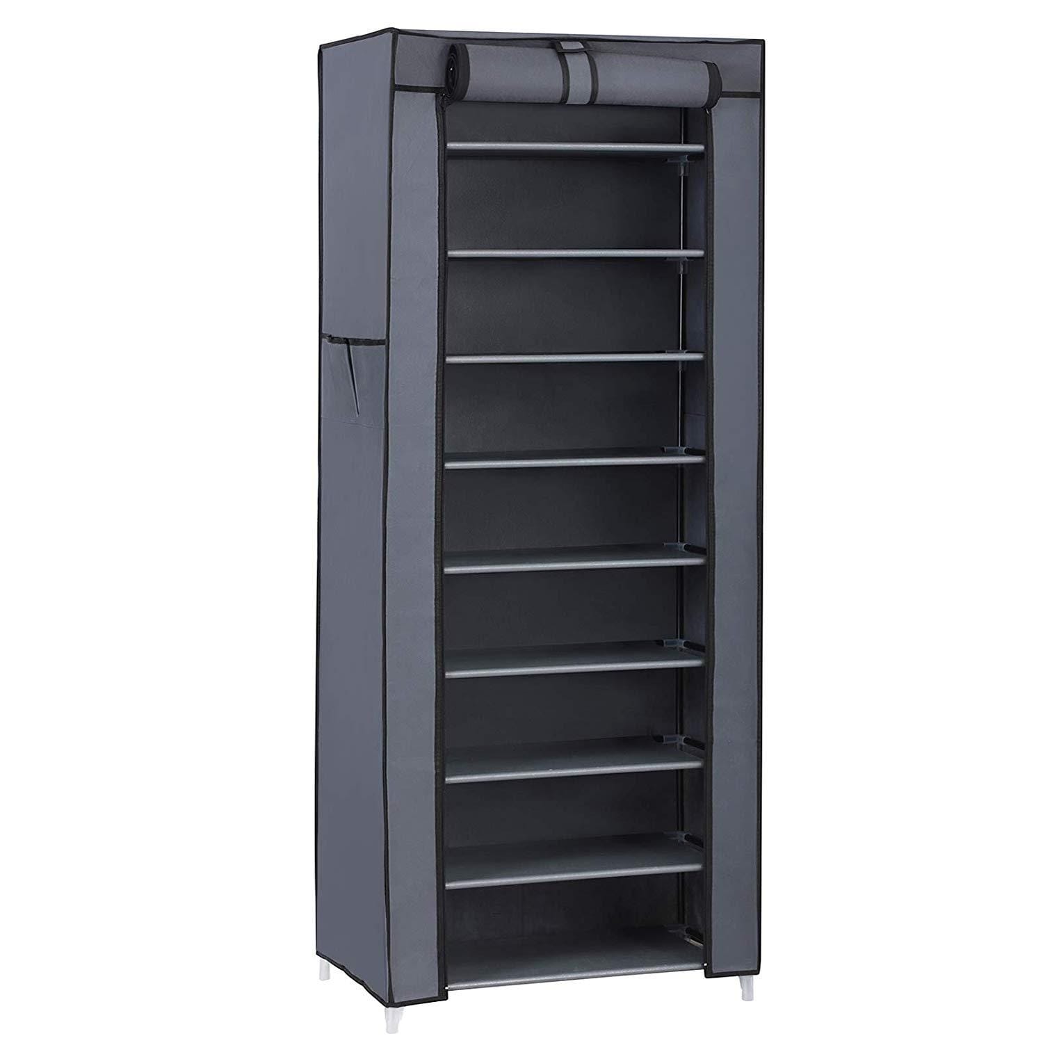 New 5/10 Tier Layer Storage Organizer Cabinet Shelf Space Saving Shoe Tower Rack