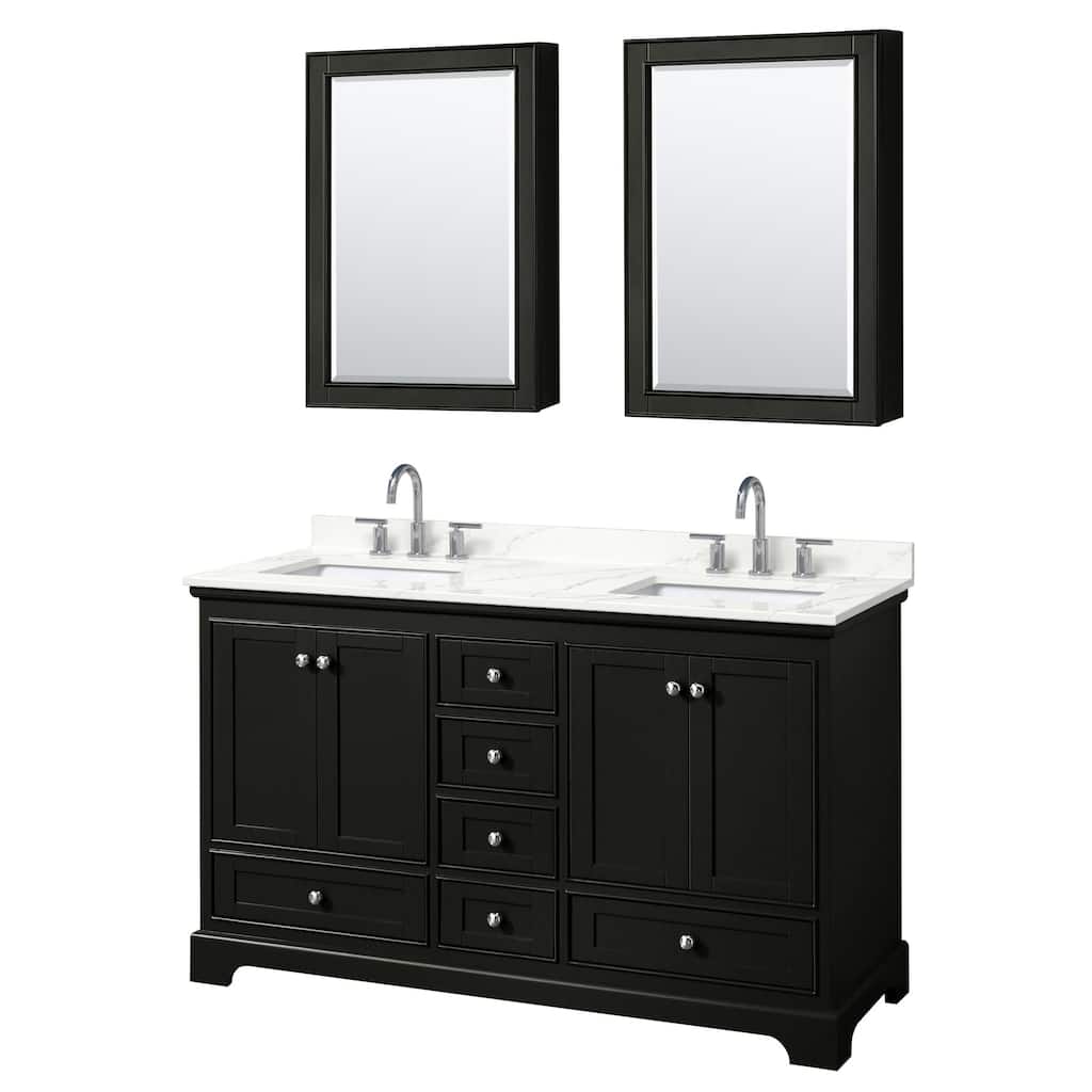 Wyndham Collection WCS202060D-QTZ-US3MED Deborah 60" Free Standing