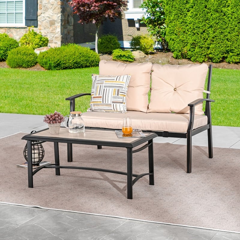 Y23 Patio Festival Outdoor Metal Seating Group with Cushions