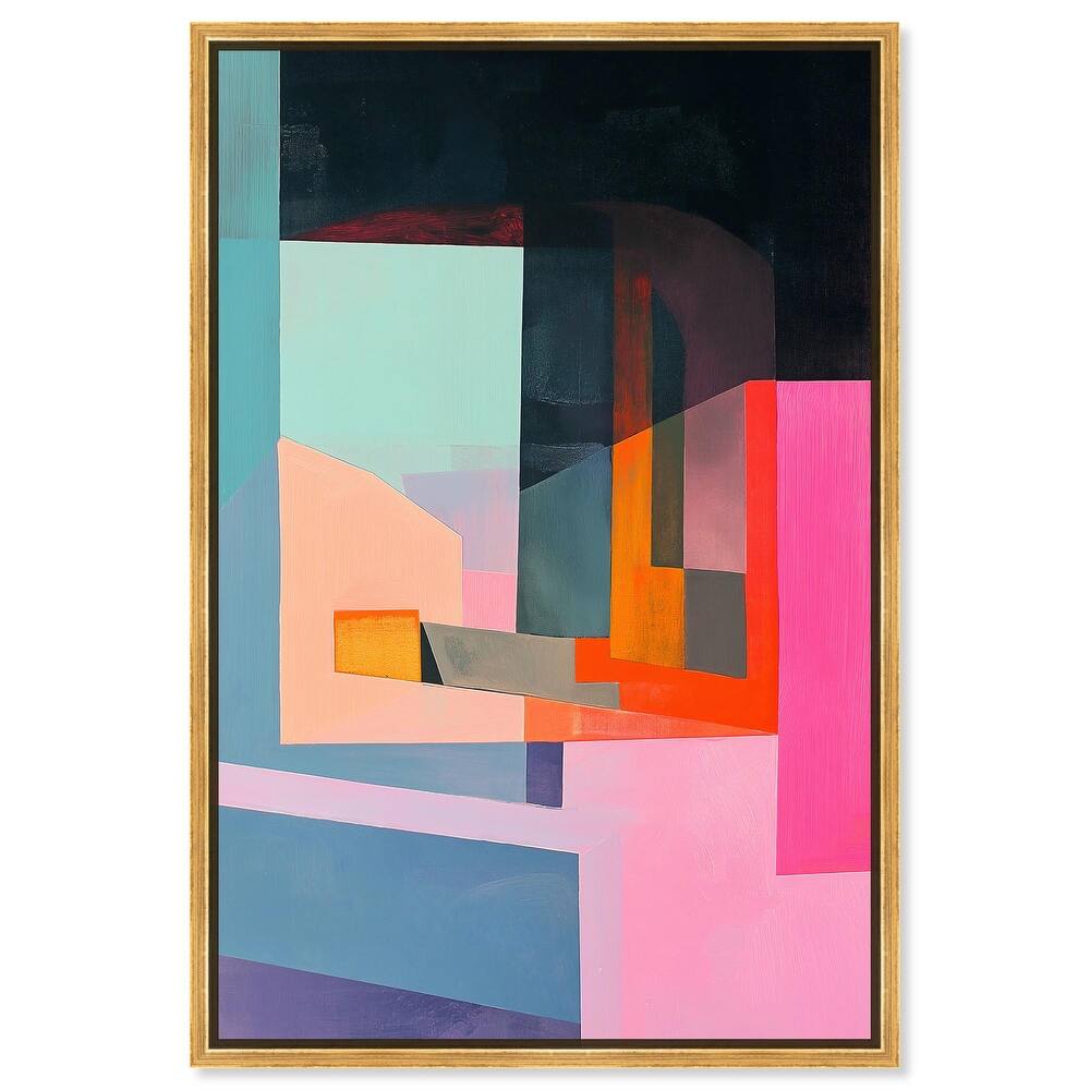 Color Blocks I Canvas by Art Remedy