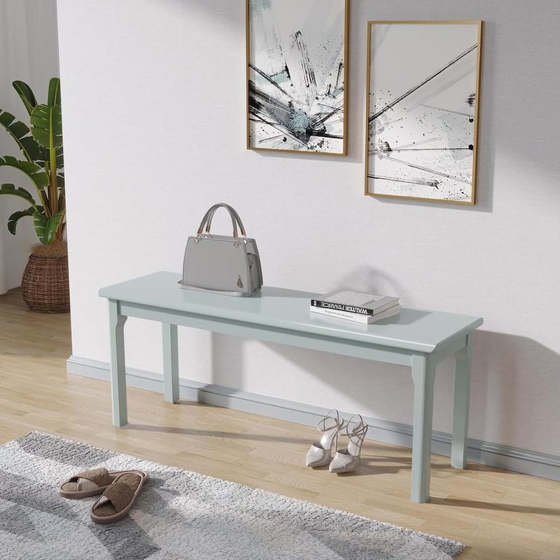 Solid Wood Dining Bench Entryway Bench Farmhouse Kitchen Table Bench