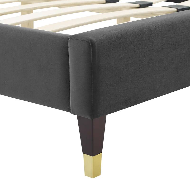 Adelaide Performance Velvet King Platform Bed