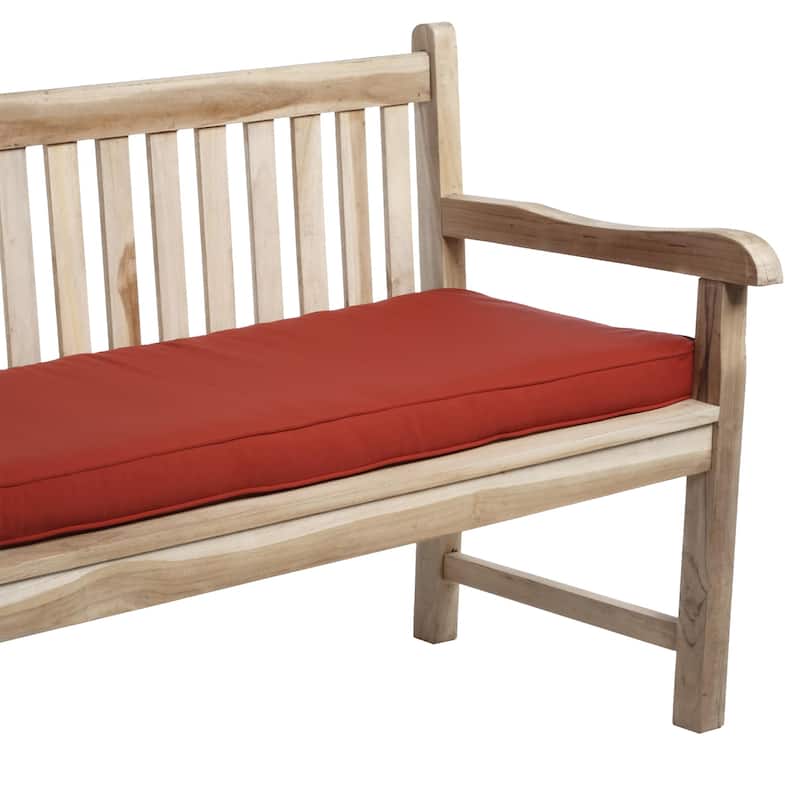 Sorra Home Red Indoor/ Outdoor Corded Bench Cushion