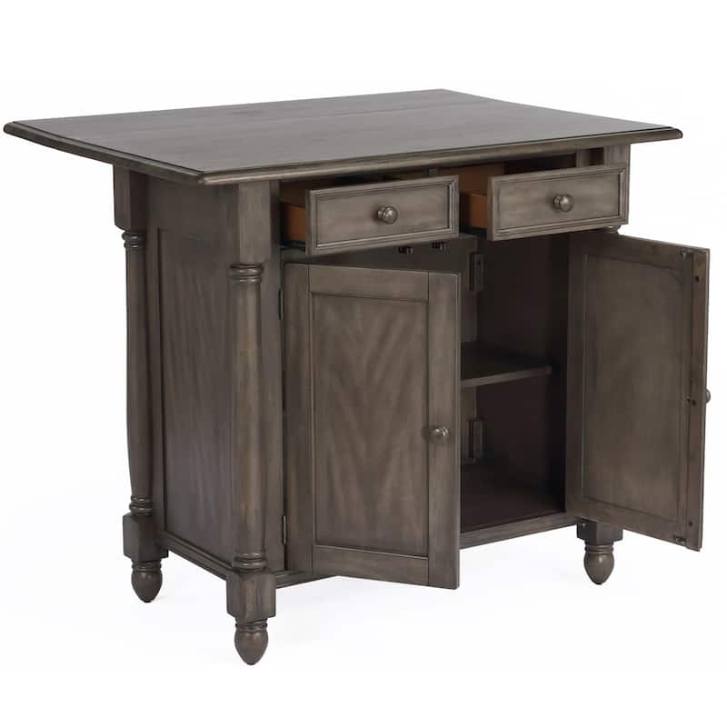 Kitchen island with Drop Leaf - Rolling Cart for Dining & Storage - Home Organization