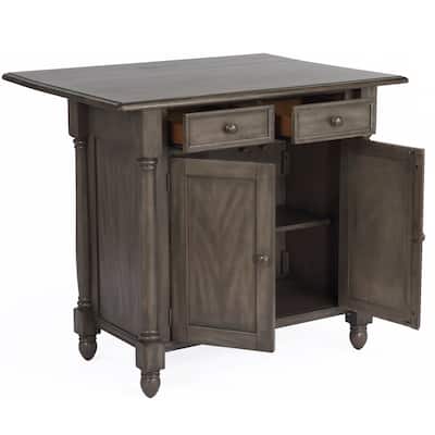 Kitchen island with Drop Leaf - Rolling Cart for Dining & Storage - Home Organization