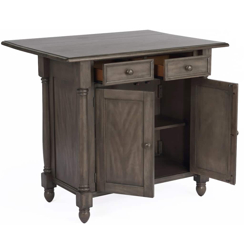 Kitchen island with Drop Leaf - Rolling Cart for Dining & Storage - Home Organization