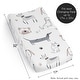 preview thumbnail 6 of 4, Sweet Jojo Designs Dog Boy Girl Unisex/Gender Neutral Changing Pad Cover Sheet Grey Taupe Blue Modern Puppy Pet Watercolor Paw