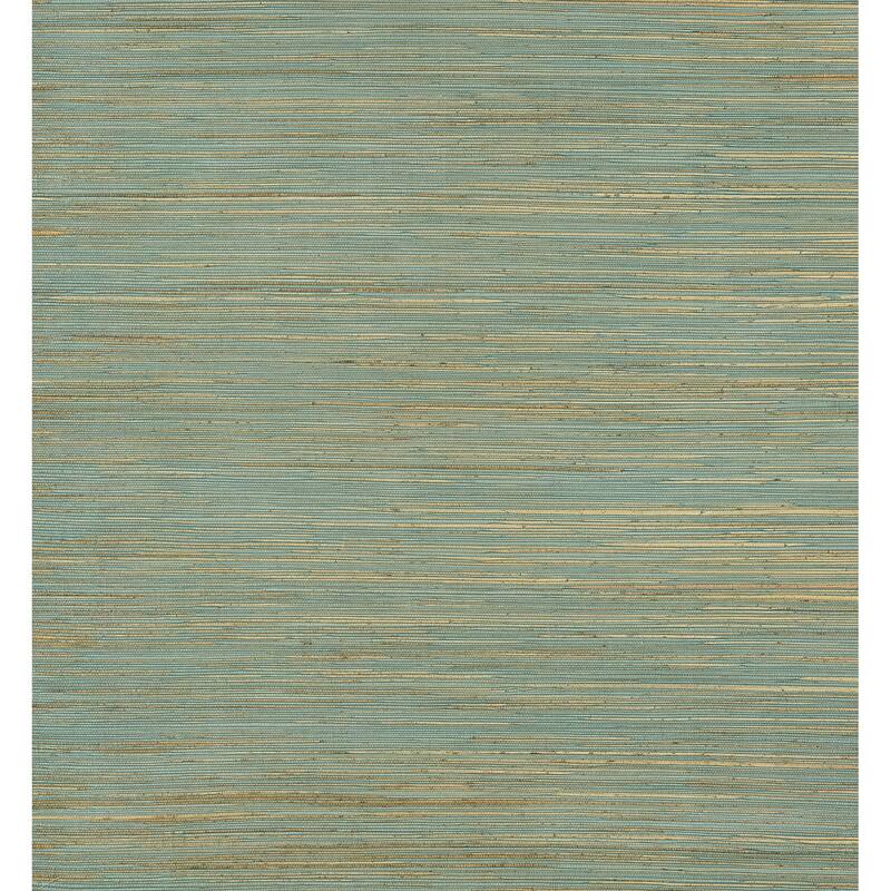 A-Street Prints Kira Turquoise Hemp Grasscloth Wallpaper