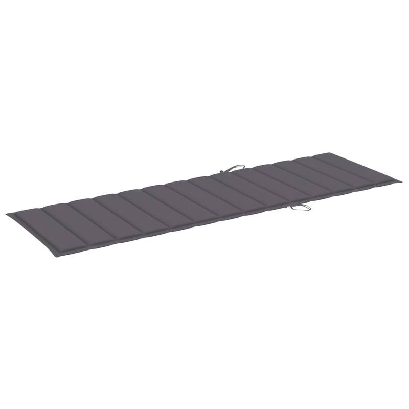 vidaXL Patio Lounge Chair Sunbed Sunlounger with Cushion Solid Acacia Wood