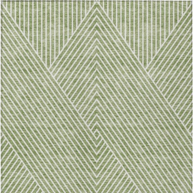 HomeRoots Geometric Transitional Rectangle Outdoor Rug