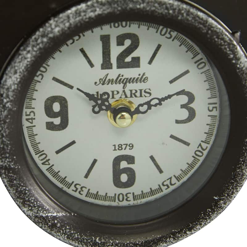 Multi Color Iron Country Cottage Clock (Set of 2) - 2/ASST 13"W, 8"H
