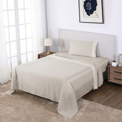 Anne Klein Westhill Dot 4-Piece Cotton Sateen Sheet Set