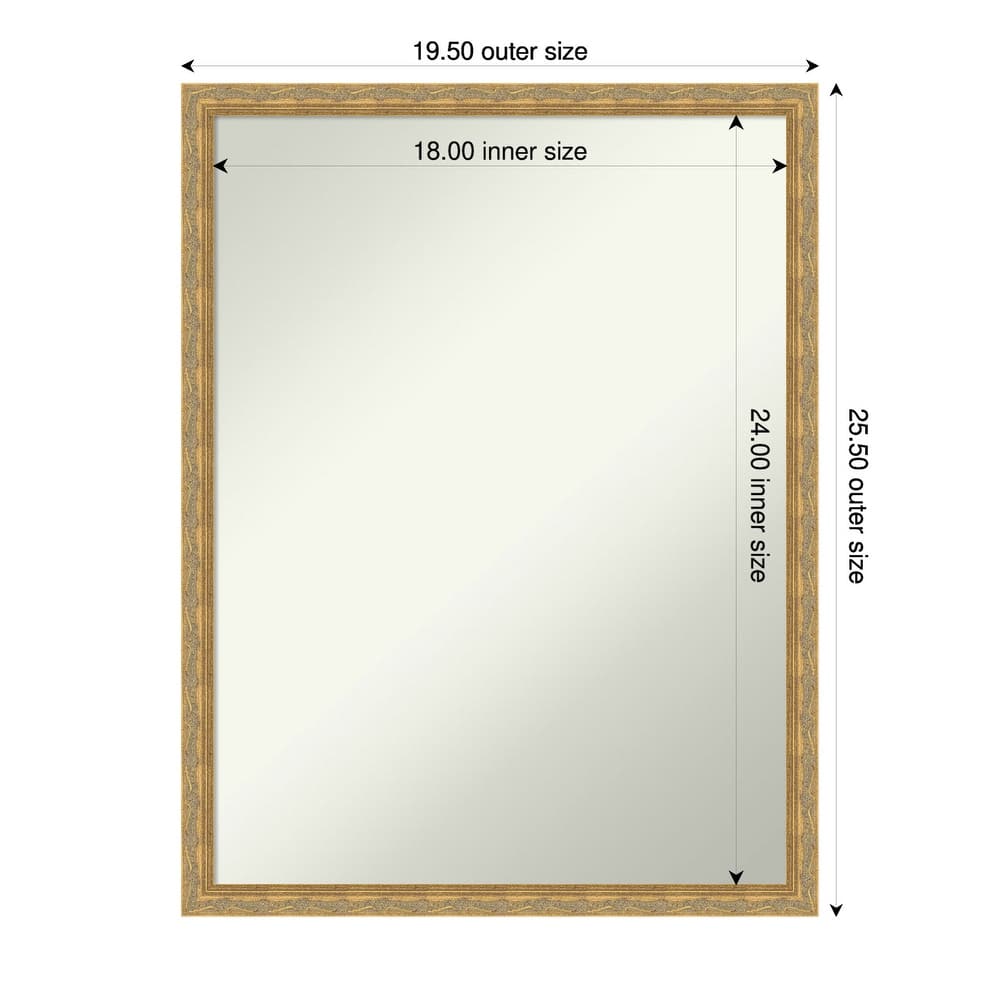 Mila Non-Beveled Wood Framed Wall Mirror