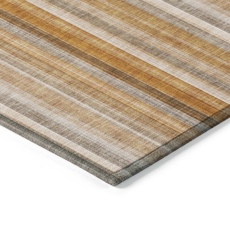 Alsito Stripe Weather Resistant Timeless Fusion Outdoor Rug