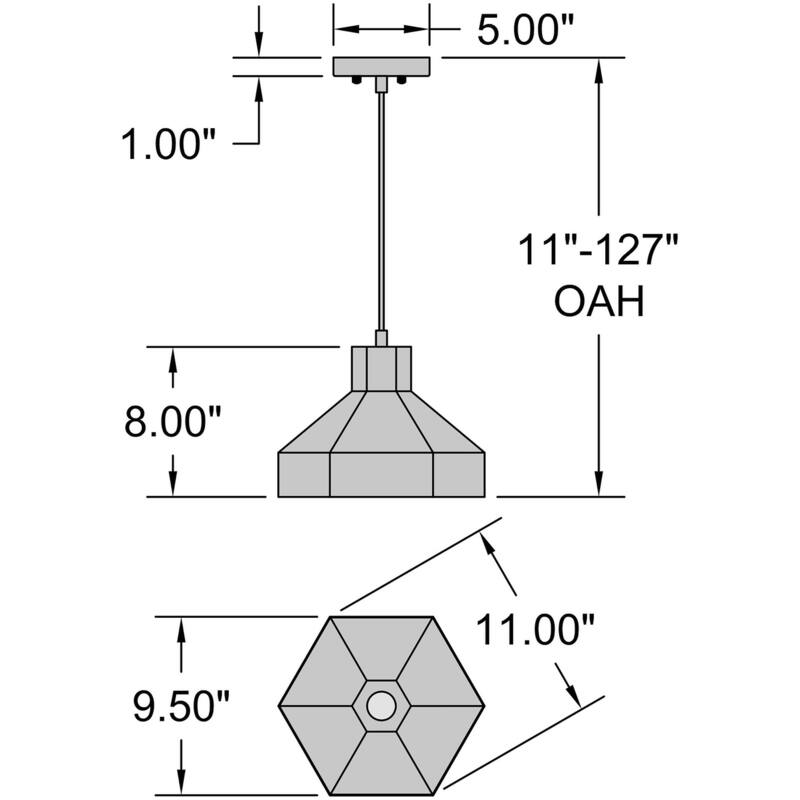 Access Lighting 52088 Poly 11" Wide Pendant