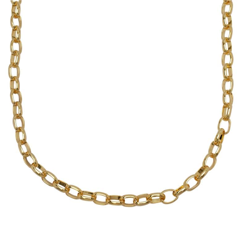 Victoria Townsend Gold Plated Rolo Link Necklace - 18 Inch - Yellow
