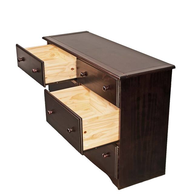 100% Solid Wood 6-drawer Double Dresser by Palace Imports