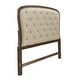 preview thumbnail 2 of 7, Americana Farmhouse Dusty Taupe Queen Tufted Panel Headboard