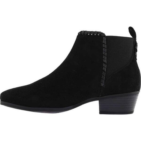 Shop Jack Rogers Women S Tori Chelsea Boot Black Suede Overstock 31066119