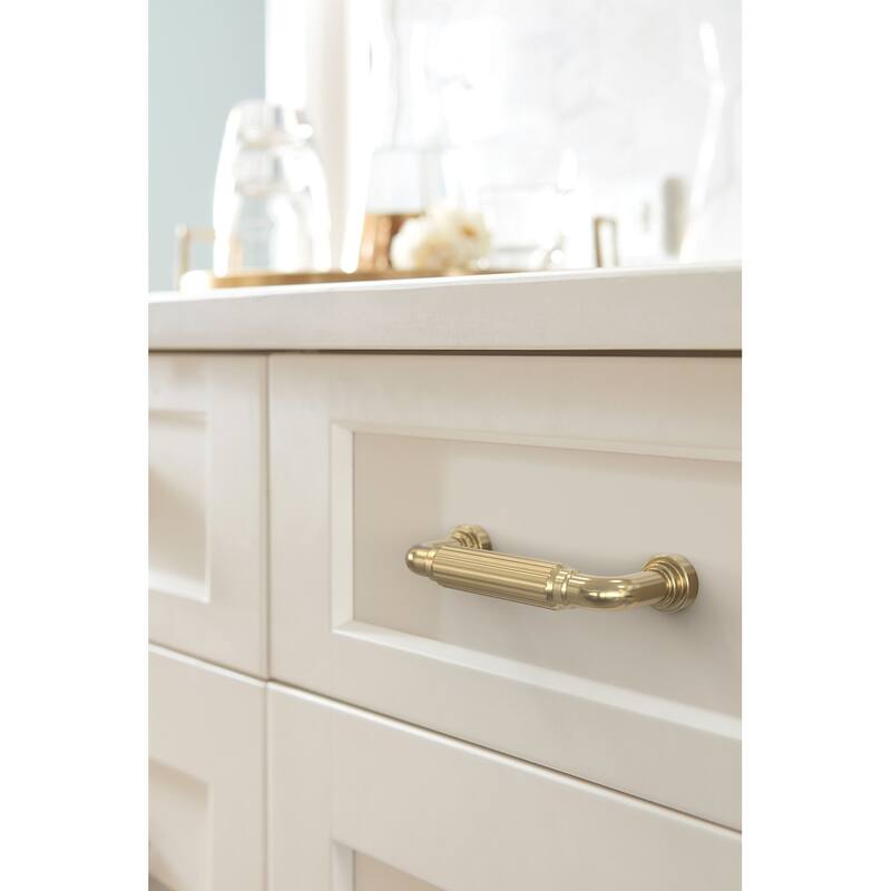 Amerock BP37701 Cowrie 3" Center to Center Fluted Handle Cabinet Pull