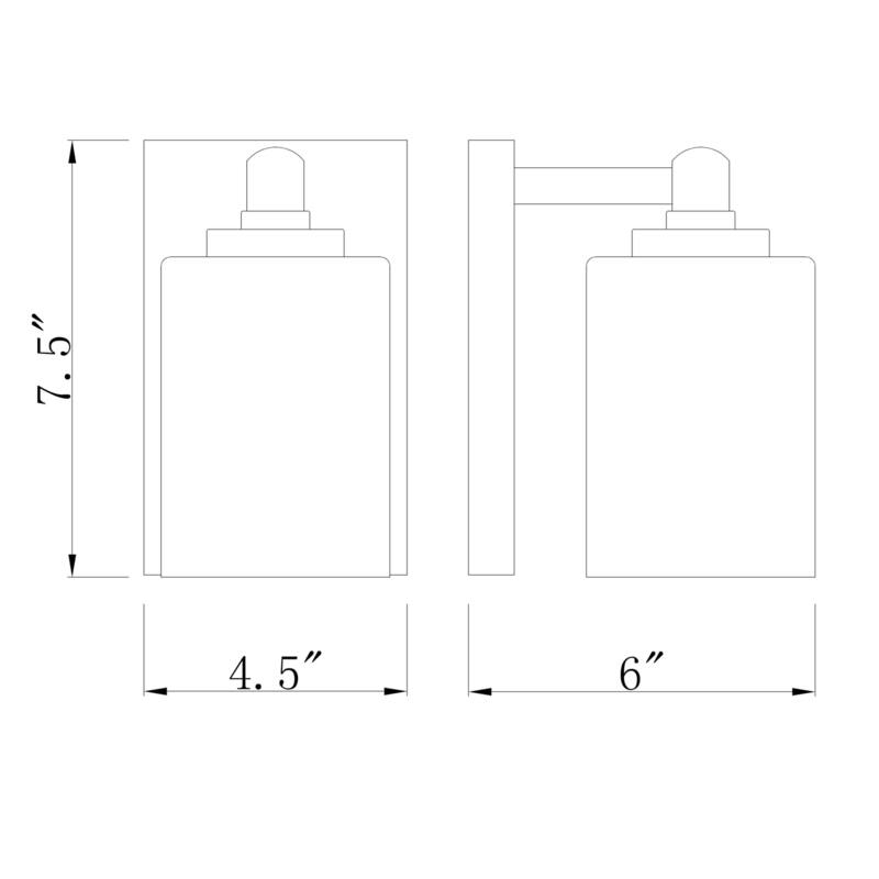 Bellevue Irene 8" Tall Bathroom Sconce