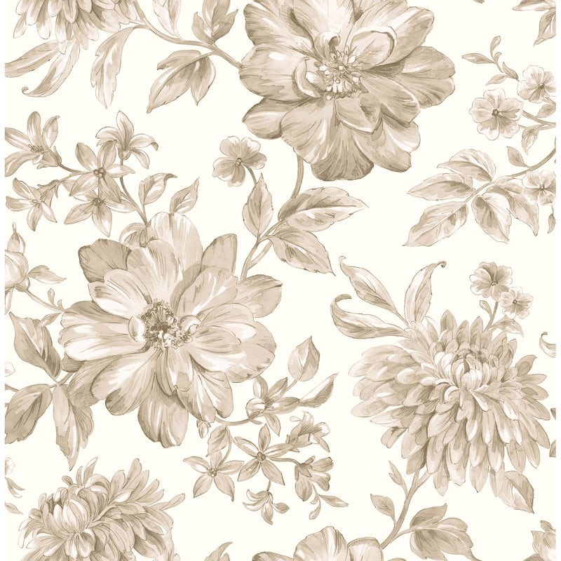 Fine Decor Gabriela Neutral Floral Wallpaper