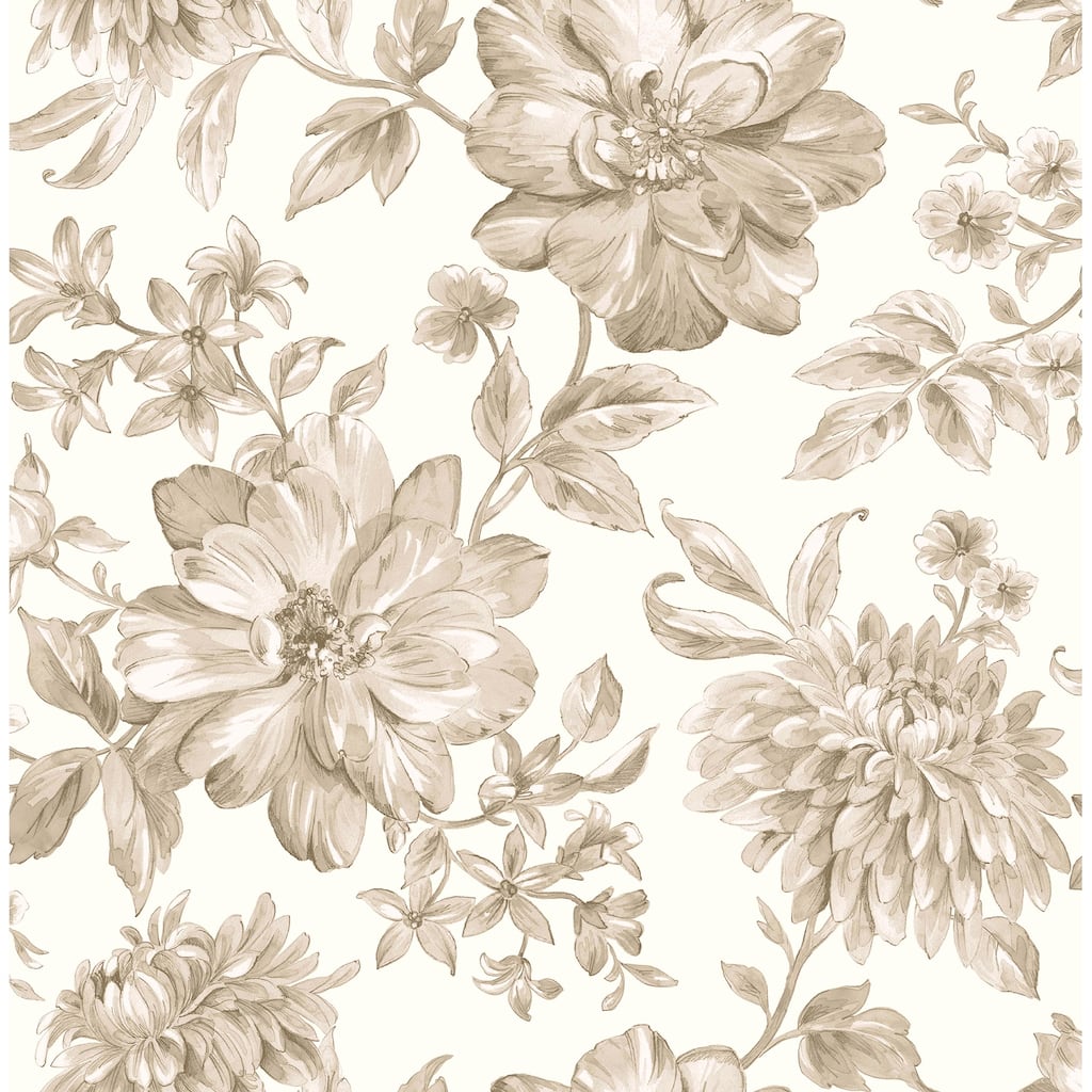 Fine Decor Gabriela Neutral Floral Wallpaper