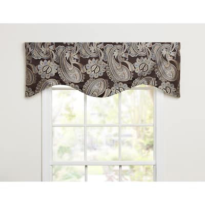Napoleon chocolate paisley shaped valance