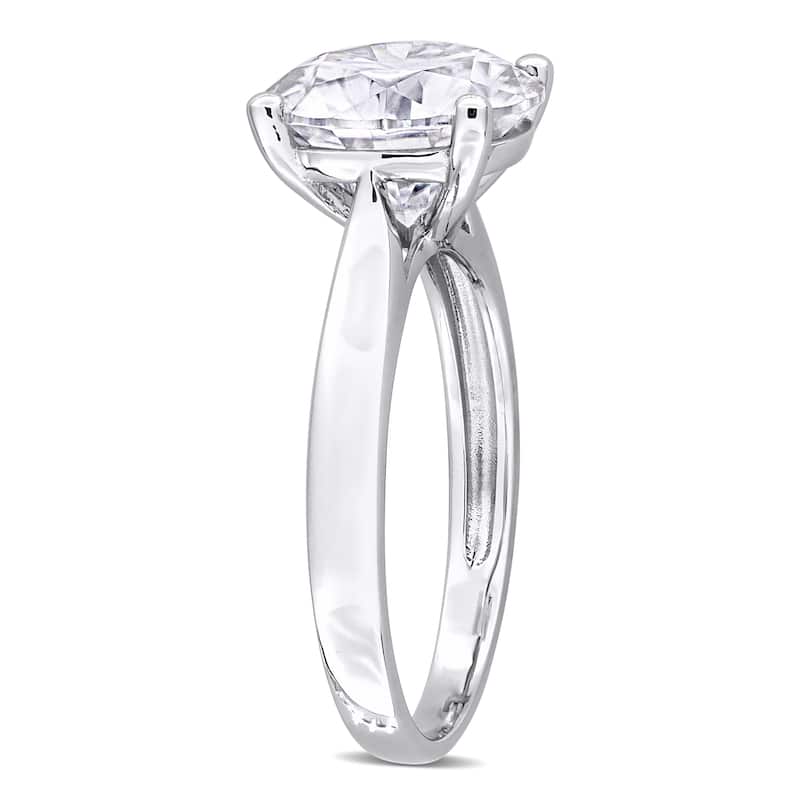Miadora 3 1/2ct DEW Created Moissanite Solitaire Ring in Sterling Silver