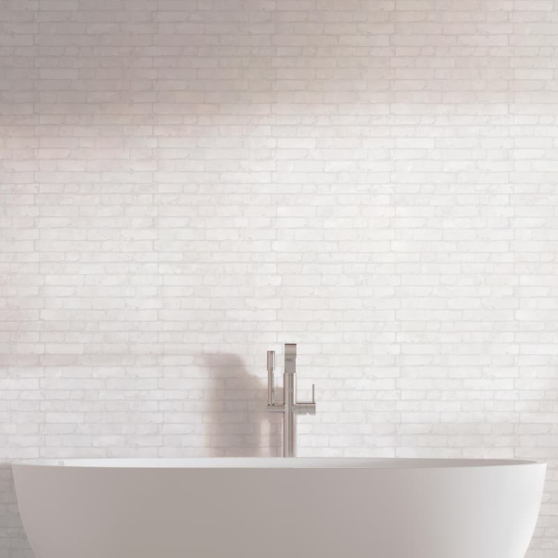 Merola Tile Manhattan Blanco 12-1/4" x 21" Porcelain Wall Tile