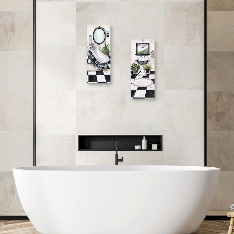 Studio Bath I, Studio Bath II by Tre Sorelle Studios Canvas Art Prints
